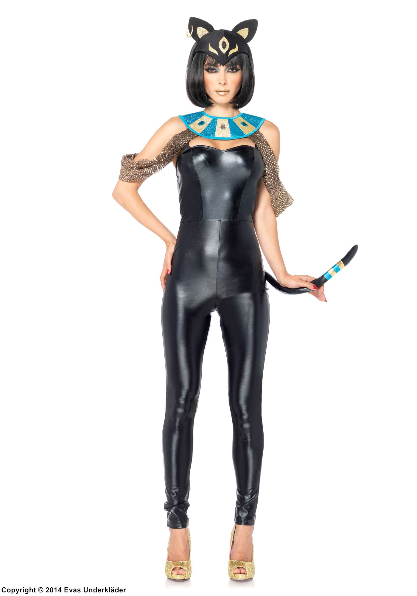 Egyptisk katt-gudinna, maskeraddräkt